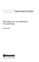 The Italian Law On Arbitration
