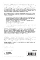 Managing in the Public Sector