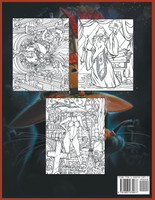 Brujas y Magos Mágicos Libro de Colorear