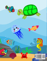 Ocean Wildlife Coloring Book For Kids Ages 3-8