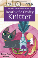 Death of a Crafty Knitter - Large Print