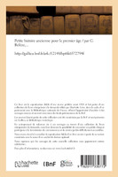 Petite histoire ancienne pour le premier âge