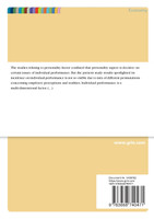 Personality & Work Performance. Evidence Based Analysis