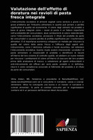 Valutazione dell'effetto di doratura nei ravioli di pasta fresca integrale