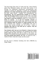 Songs for Her and Odes in Her Honor