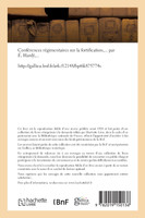 Conférences régimentaires sur la fortification