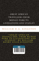 Great African Travellers From Mungo Park to Livingstone and Stanley