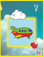 AIRPLANE TRAVEL COLORING BOOK FOR KIDS