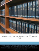 Mathematische Annalen, Volume 35