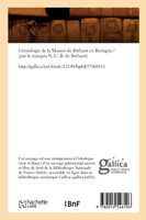 Généalogie de la Maison de Bréhant en Bretagne (Éd.1867)