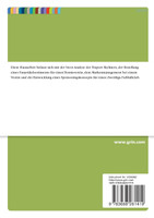 Die Swot-Analyse. Markenmanagement-Sponsoringkonzept