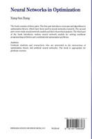 Neural Networks in Optimization