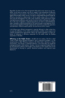 Efficiency in the Public Sector