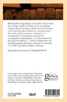 Bibliographie biographique universelle.T. I (A-M) (Éd.1854)