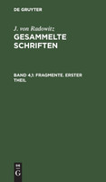 Fragmente. Erster Theil