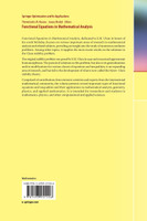 Functional Equations in Mathematical Analysis