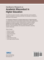 Handbook of Research on Academic Misconduct in Higher Education