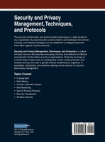 Security and Privacy Management, Techniques, and Protocols