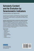 Scholarly Content and Its Evolution by Scientometric Indicators
