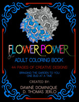 Flower Power, Adult Coloring Book