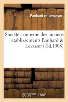 Société anonyme des anciens établissements Panhard   Levassor 1908