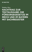 Nachtrag zur Textausgabe