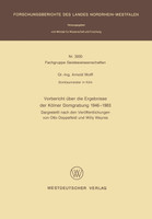 Vorbericht Uber Die Ergebnisse Der Kolner Domgrabung 1946 1983