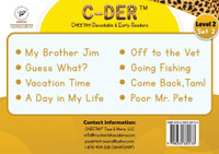 C-DER (CHEETAH Decodable Early Readers, Set 2, Book 11, Vacation TIme