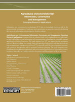 Agricultural and Environmental Informatics, Governance and Management