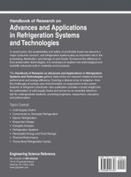 Handbook of Research on Advances and Applications in Refrigeration Systems and Technologies, Vol 1