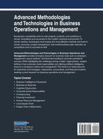 Advanced Methodologies and Technologies in Business Operations and Management, VOL 1