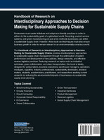 Handbook of Research on Interdisciplinary Approaches to Decision Making for Sustainable Supply Chain, VOL 1