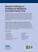 Research Anthology on Strategies for Maintaining Successful Family Firms, VOL 1