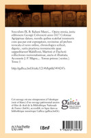 Soeculum IX. B. Rabani Mauri, Opera omnia (Éd.1851-1852)