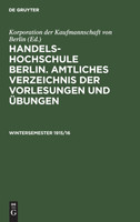 Wintersemester 1915/16
