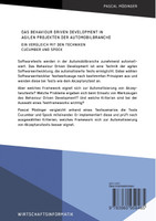 Das Behaviour Driven Development in agilen Projekten der Automobilbranche. Ein Vergleich mit den Techniken Cucumber und Spock