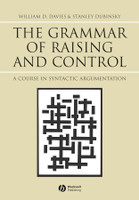The Grammar of Raising and Control
