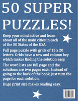 Huge Print USA State Cities Word Search