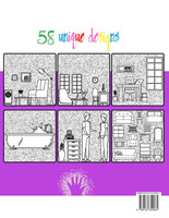 Interior House Design Coloring Book