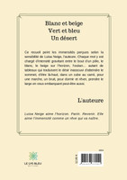 Blanc et beige Vert et bleu Un désert