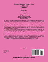Restored Hamilton County, Ohio, Marriages, 1808-1849