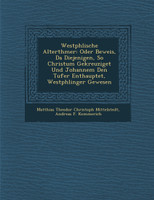 Westph Lische Alterth Mer