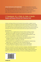 Analysis and Design of Discrete Part Production Lines