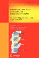 Optimization and Control of Bilinear Systems