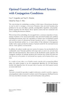 Optimal Control of Distributed Systems with Conjugation Conditions