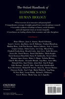 Oxford Handbook of Economics and Human Biology