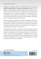 Getting to Standard Work in Health Care