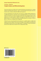 Complex Analysis and Differential Equations