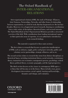 The Oxford Handbook of Inter-Organizational Relations