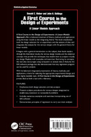A First Course in the Design of Experiments